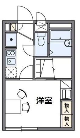 レオパレスピエールＡの物件間取画像